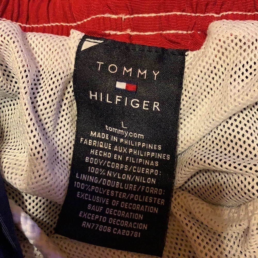 Tommy Hilfiger spellout swim trunks Blue Size Large - Picture 5 of 8
